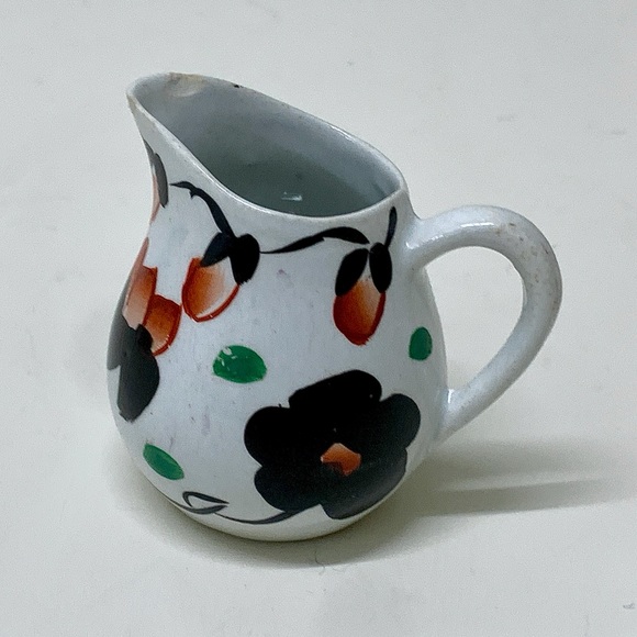 19th Century Vtg Gaudy Welsh Cyclamen Pattern Hand Painted Miniature Jug RARE - Picture 3 of 16